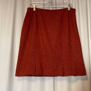 Talbots A-Line Skirt in Rich Rust